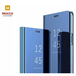 Mocco Clear View Cover Case For Samsung Galaxy A42 5G Blue