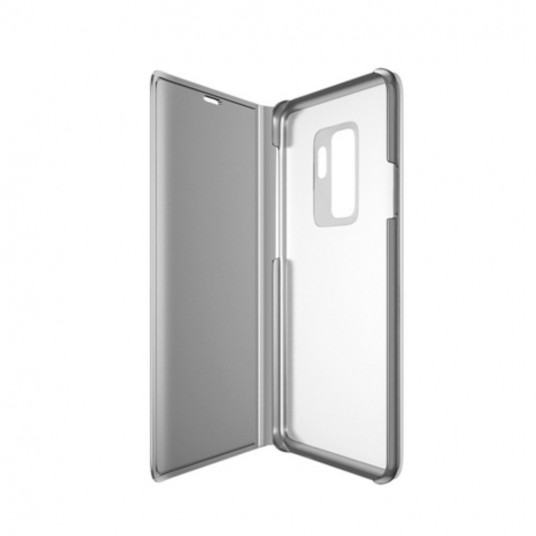 Mocco Clear View Cover Case For Samsung Galaxy A42 5G Silver