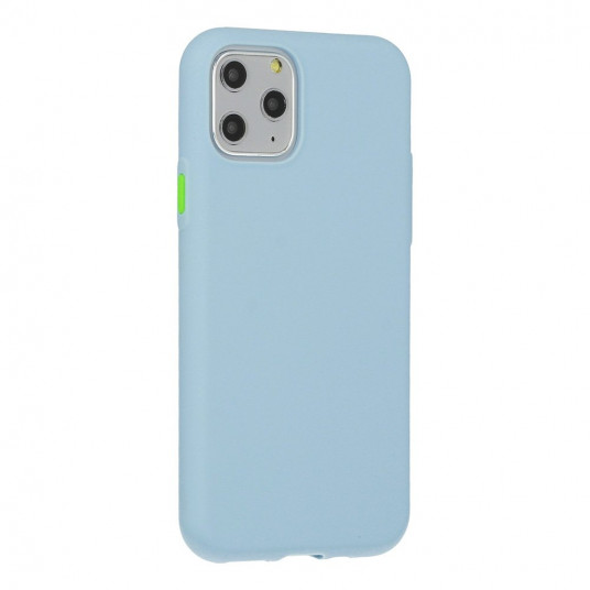 Mocco Soft Cream Silicone Back Case for Samsung Galaxy S21 Blue