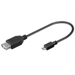 Kabelis OTG micro USB-USB2.0-B 0,2 m