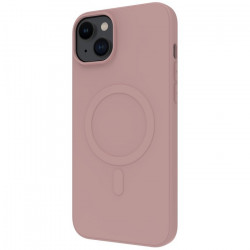 Apple iPhone 15 Plus MagSafe mīkstais pārsegs ar Muvit Chalk Pink
