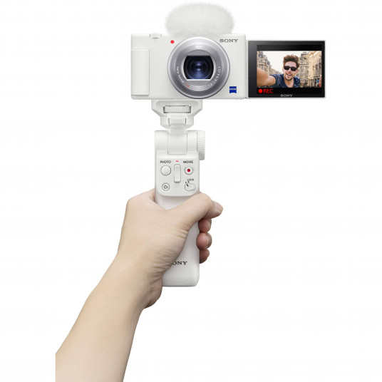 Sony GP-VPT2BT kameras rokturis ar bezvadu tālvadības pulti (balts)