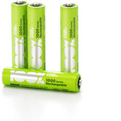 100% PeakPower NiMH uzlādējamās baterijas AAA