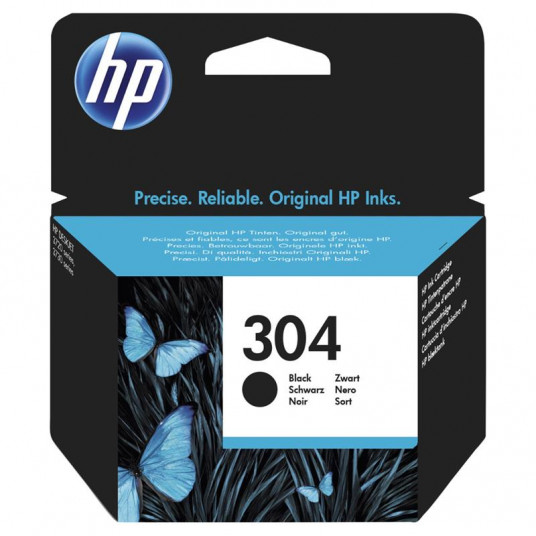 HP 304 melnās tintes kasetne