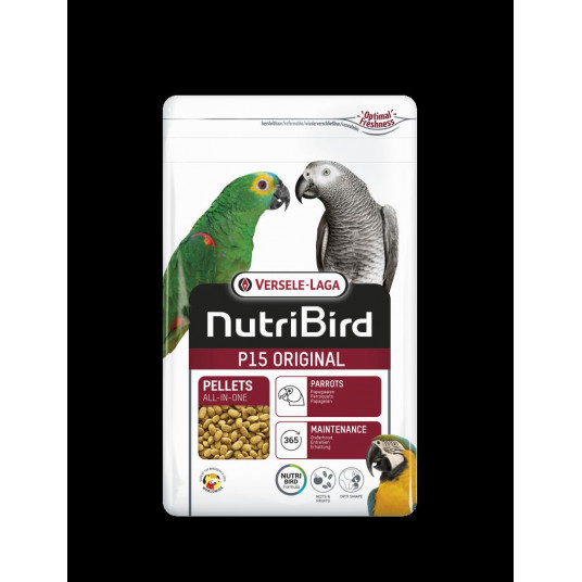 NutriBird P15 Original - bagātināta barība lieliem papagaiļiem 1 kg