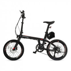 e-pasts oglekļa rāmja velosipēds, BS125B, melns, 250W