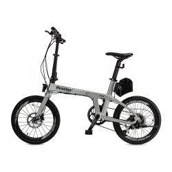 e-pasts oglekļa rāmja velosipēds, BS126S, sudrabs, 250W