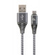Gembird CC-USB2B-AMCM-2M-WB2 USB kabelis USB 2.0 USB A USB C Pelēks, balts