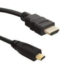 Qoltec 50400 HDMI kabelis 2 m HDMI tips A (standarta) HDMI tips D (mikro) melns