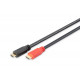 HDMI 1.4 liela ātruma Ethernet 4K30Hz UHD HDMI A/HDMI AM/M 15 m pastiprinātāja savienojuma kabelis