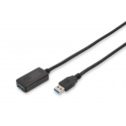 Digitus DA-73104 USB kabelis 5 m USB 3.2 Gen 1 (3.1 Gen 1) USB A Melns
