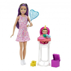 PROMO Barbie Lalka Skipper Miniurodziny krzesełko GRP40 MATTEL