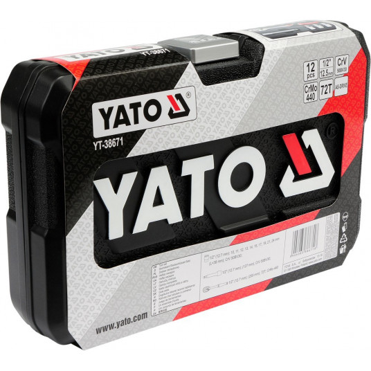 Yato YT-38671 mehāniķa rīku komplekts, 12 rīki