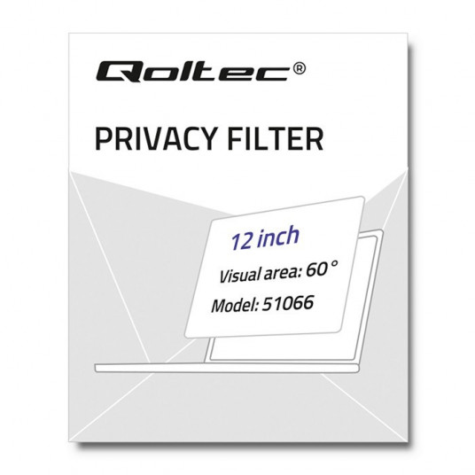 Qoltec 51066 ekrāna konfidencialitātes filtrs 30,5 cm (12 collas)