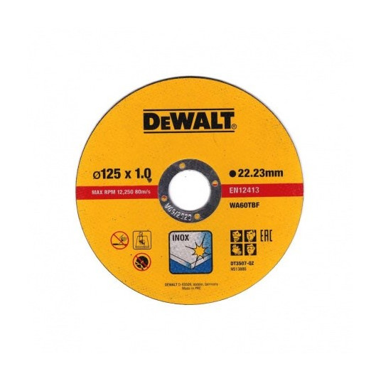 DEWALT TARCZA METAL 125x1,0mm /10szt.