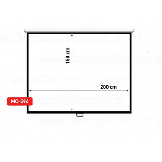 Maclean MC-594 projekcijas ekrāns 2,54 m (100 collas) 3:4