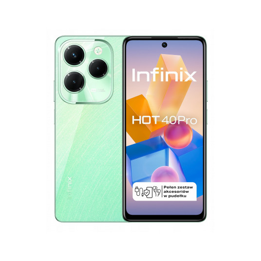 Telefons Infinix Hot 40 Pro 8GB/256GB Starfall Green, zemu cenu - BIGBOX.LV