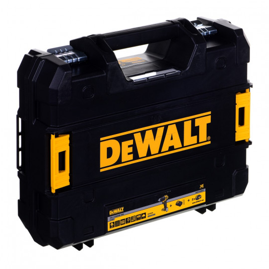 DEWALT DCD709M2T akumulatora urbjmašīna 2x 18V 4Ah TSTAK melna, dzeltena
