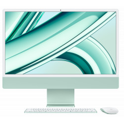 iMac 24” 4,5 K Retina, Apple M3 8C centrālais procesors, 10 C GPU/8GB/256 GB SSD/zaļš/RUS
