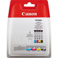 "Canon Tinte CLI-571 0386C005 Multipack (BKMCY) bis zu 349 Seiten gemäß ISO/IEC 24711"