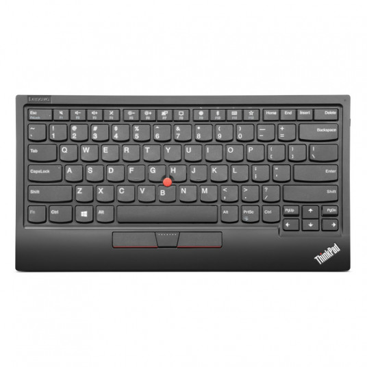 Lenovo ThinkPad TrackPoint Keyboard II Bluetooth 5.0 + 2.4 GHz Wireless via Nano USB dongle, Keyboard layout English, Pure Black