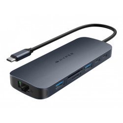 Hyper HyperDrive EcoSmart Gen.2 Dual HDMI USB-C 11-in-1 Hub w 140 W PD3.1 Pass-Thru — ierīcēm ar MST iespējotu Hyper