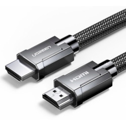 HDMI 2.1 kabelis 8K 60 Hz / 4K 120 Hz 3D 48 Gbps 1m pelēks