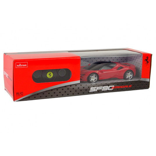 Ferrari SF90 Rastar tālvadības pults automašīna, sarkana