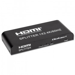 Qoltec 51797 aktīvais HDMI sadalītājs 2 x HDMI 4K x 2K | 6Gb/s | 60 Hz