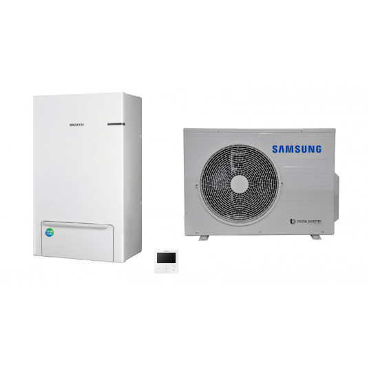 SAMSUNG gaiss-ūdens 6,0/6,5 kW SPLIT siltumsūkņa KOMPLEKTS (bez telpas sildītāja) AE090RNYDEG/EU + AE060RXEDEG/EU + MWR-WW10KN