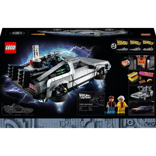 LEGO® 10300 IKONAS Atpakaļ nākotnē: Laika mašīna