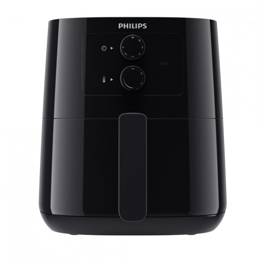 Philips Essential HD9200/90 viena 4,1 l, autonoma 1400 W karstā gaisa cepeškrāsns, melna