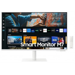LCD monitors|SAMSUNG|S27CM703UU|27"|TV monitors/Smart/4K|Panelis VA|3840x2160|16:9|60Hz|Matēts|4ms|Skaļruņi|Grozāmi|Regulējams augstums|Slīpums|Krāsa balta|LS27CM703UUXDUK