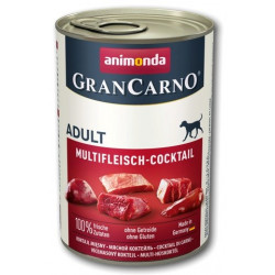 animonda GranCarno Original Liellopu gaļa, Vistas gaļa, Medījums, Turcija Pieaugušais 400 g