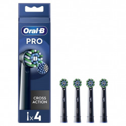 Oral-B Cross Action Pro, Zobu birstes uzgaļi, 4 gab. melns