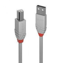KABELIS USB2 AB 0.5M/ANTHRA GREY 36681 LINDY