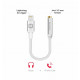 Swissten Lightning to Jack 3.5mm Audio Adapter for iPhone and iPad 15 cm Silver