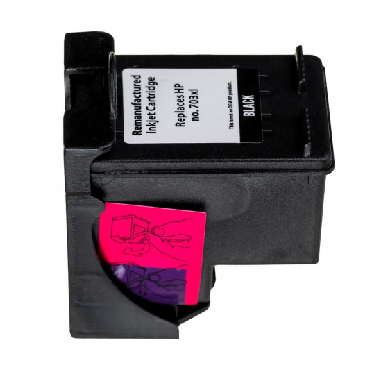 SUPERBULK tinte priekš HP 703 CD887 rem B-H703Bk