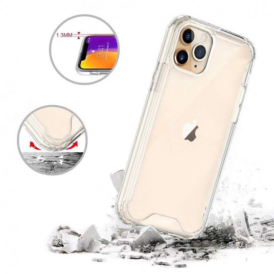 Mocco Acrylic Back Case Silicone Case for Samsung Galaxy A42 5G Transparent