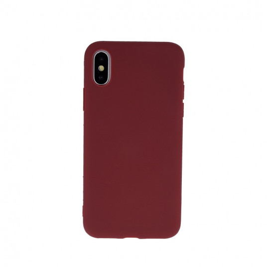 Mocco Ultra Slim Soft Matte 0.3 mm Silicone Case for Samsung Galaxy A21 Dark Red