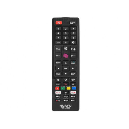 HQ LXP1389 TV remote control Vestel LCD/LED / RM-L1389 Smart / Netflix / Youtube / Black