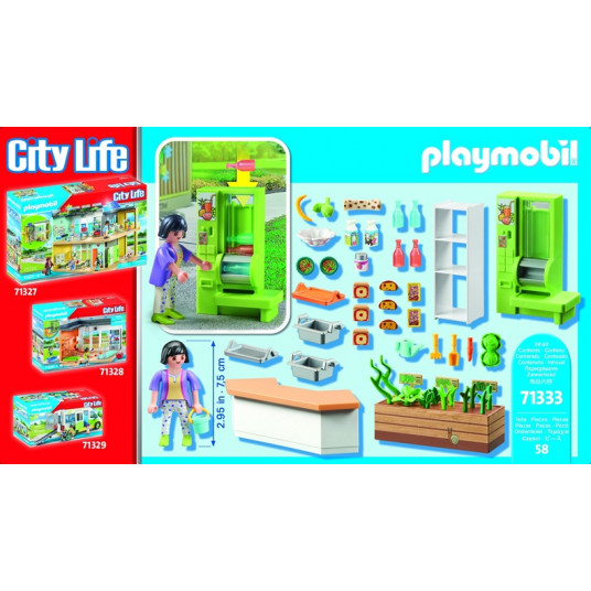 Konstruktors Playmobil pusdienu kiosks 71333, plastmasa