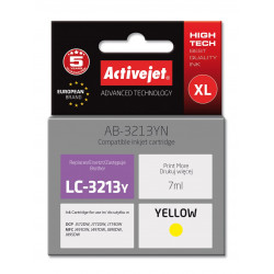 Activejet AB-3213YN printera tinte Brother, Brother LC3213Y rezerves tintei; Augstākā; 7 ml; dzeltens