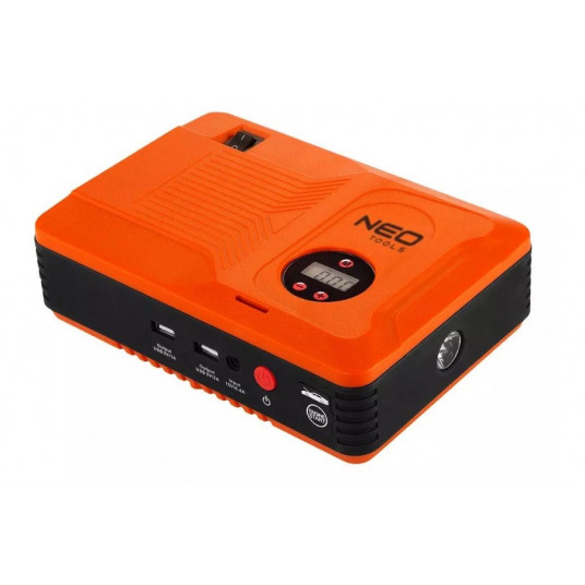 Neo Tools "Jumpstarter", 14Ah jaudas banka, 3,5 bar kompresors, lukturītis