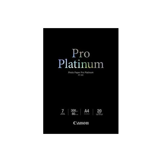 Canon PT-101 Photo Paper Pro Platinum - tīrīšanas papīrs, A4, 20 loksnes