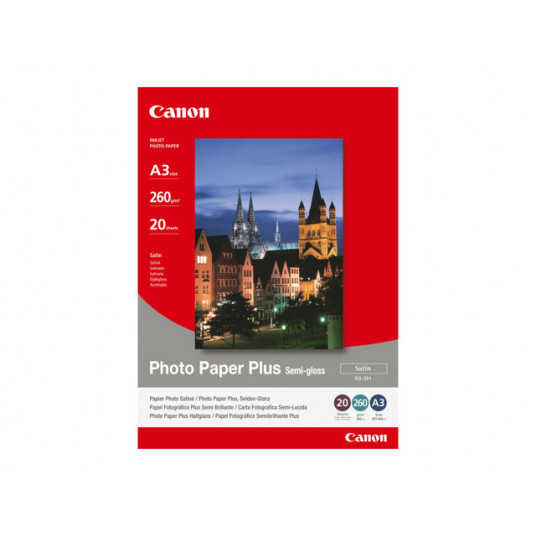 Canon SG-201 Semi-Gloss Photo Paper Plus - tīrīšanas papīrs, A3, 20 loksnes