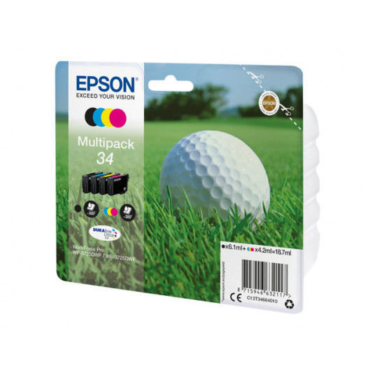 "Epson Tinte 34 C13T34664010 4er Multipack (BKMCY) bis zu 300 Seiten"