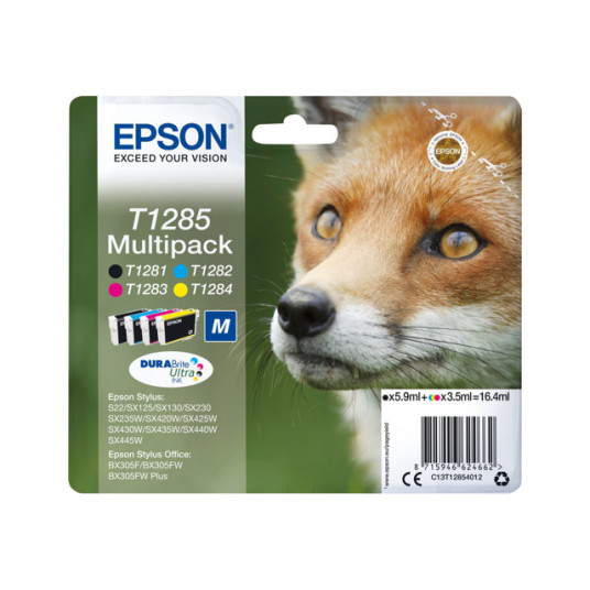 Epson T1285 - Mustekasettipakkaus, 4 krāsas