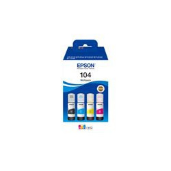"Epson Tinte 104 EcoTank C13T00P640 4er Multipack (BKMCY) bis zu 7.500 Seiten"