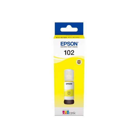 Epson 102 EcoTank - mustepullo, dzeltena